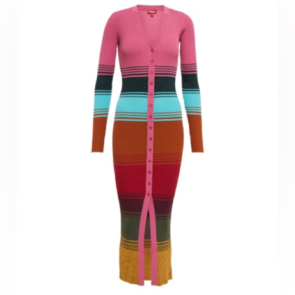 STAUD Ribbed Knit Dress- NWOT